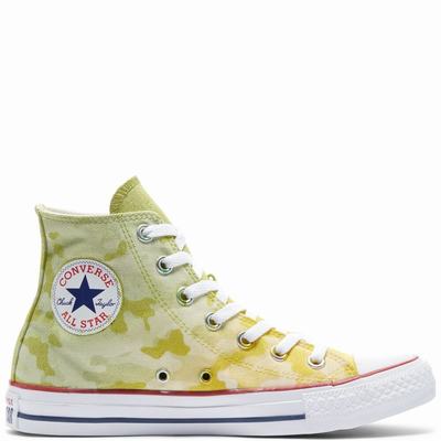 Converse Camo Chuck Taylor All Star - Naisten Matalavartiset Tennarit - Sitruuna Camo